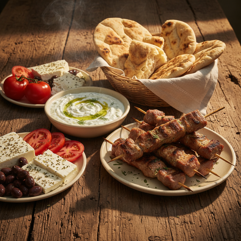 Traditionell grekisk meze